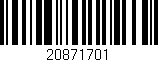 Código de barras (EAN, GTIN, SKU, ISBN): '20871701'