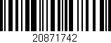 Código de barras (EAN, GTIN, SKU, ISBN): '20871742'