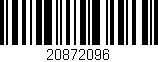 Código de barras (EAN, GTIN, SKU, ISBN): '20872096'