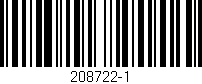 Código de barras (EAN, GTIN, SKU, ISBN): '208722-1'