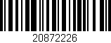 Código de barras (EAN, GTIN, SKU, ISBN): '20872226'