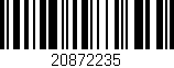 Código de barras (EAN, GTIN, SKU, ISBN): '20872235'