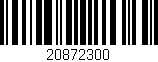 Código de barras (EAN, GTIN, SKU, ISBN): '20872300'