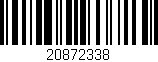 Código de barras (EAN, GTIN, SKU, ISBN): '20872338'