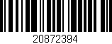 Código de barras (EAN, GTIN, SKU, ISBN): '20872394'