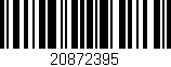 Código de barras (EAN, GTIN, SKU, ISBN): '20872395'