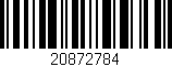 Código de barras (EAN, GTIN, SKU, ISBN): '20872784'