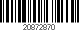 Código de barras (EAN, GTIN, SKU, ISBN): '20872870'