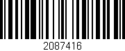 Código de barras (EAN, GTIN, SKU, ISBN): '2087416'