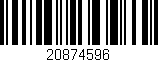 Código de barras (EAN, GTIN, SKU, ISBN): '20874596'