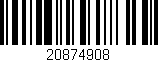 Código de barras (EAN, GTIN, SKU, ISBN): '20874908'