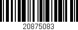 Código de barras (EAN, GTIN, SKU, ISBN): '20875083'