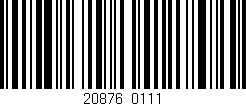 Código de barras (EAN, GTIN, SKU, ISBN): '20876/0111'