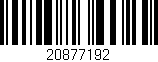 Código de barras (EAN, GTIN, SKU, ISBN): '20877192'