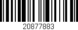 Código de barras (EAN, GTIN, SKU, ISBN): '20877883'