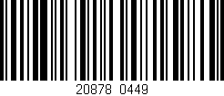 Código de barras (EAN, GTIN, SKU, ISBN): '20878/0449'
