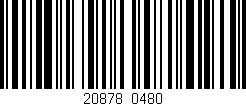 Código de barras (EAN, GTIN, SKU, ISBN): '20878/0480'