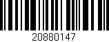 Código de barras (EAN, GTIN, SKU, ISBN): '20880147'
