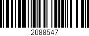 Código de barras (EAN, GTIN, SKU, ISBN): '2088547'