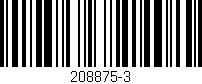 Código de barras (EAN, GTIN, SKU, ISBN): '208875-3'