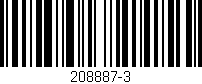 Código de barras (EAN, GTIN, SKU, ISBN): '208887-3'