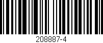 Código de barras (EAN, GTIN, SKU, ISBN): '208887-4'