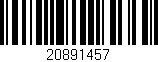 Código de barras (EAN, GTIN, SKU, ISBN): '20891457'