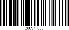 Código de barras (EAN, GTIN, SKU, ISBN): '20897/030'