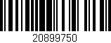 Código de barras (EAN, GTIN, SKU, ISBN): '20899750'