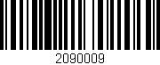 Código de barras (EAN, GTIN, SKU, ISBN): '2090009'