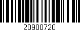 Código de barras (EAN, GTIN, SKU, ISBN): '20900720'