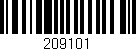 Código de barras (EAN, GTIN, SKU, ISBN): '209101'