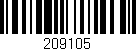 Código de barras (EAN, GTIN, SKU, ISBN): '209105'