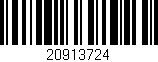 Código de barras (EAN, GTIN, SKU, ISBN): '20913724'
