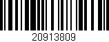 Código de barras (EAN, GTIN, SKU, ISBN): '20913809'