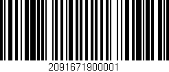 Código de barras (EAN, GTIN, SKU, ISBN): '2091671900001'