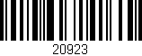 Código de barras (EAN, GTIN, SKU, ISBN): '20923'