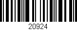 Código de barras (EAN, GTIN, SKU, ISBN): '20924'