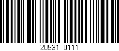 Código de barras (EAN, GTIN, SKU, ISBN): '20931/0111'