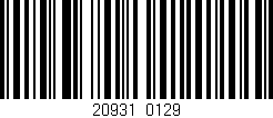 Código de barras (EAN, GTIN, SKU, ISBN): '20931/0129'