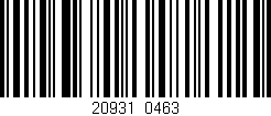 Código de barras (EAN, GTIN, SKU, ISBN): '20931/0463'