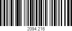 Código de barras (EAN, GTIN, SKU, ISBN): '2094.216'