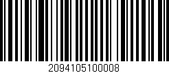 Código de barras (EAN, GTIN, SKU, ISBN): '2094105100008'