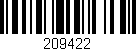 Código de barras (EAN, GTIN, SKU, ISBN): '209422'