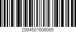 Código de barras (EAN, GTIN, SKU, ISBN): '2094501608085'