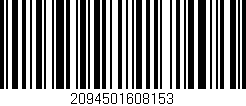 Código de barras (EAN, GTIN, SKU, ISBN): '2094501608153'