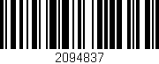 Código de barras (EAN, GTIN, SKU, ISBN): '2094837'