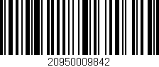 Código de barras (EAN, GTIN, SKU, ISBN): '20950009842'