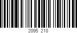 Código de barras (EAN, GTIN, SKU, ISBN): '2095/210'