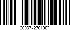 Código de barras (EAN, GTIN, SKU, ISBN): '2096742701907'